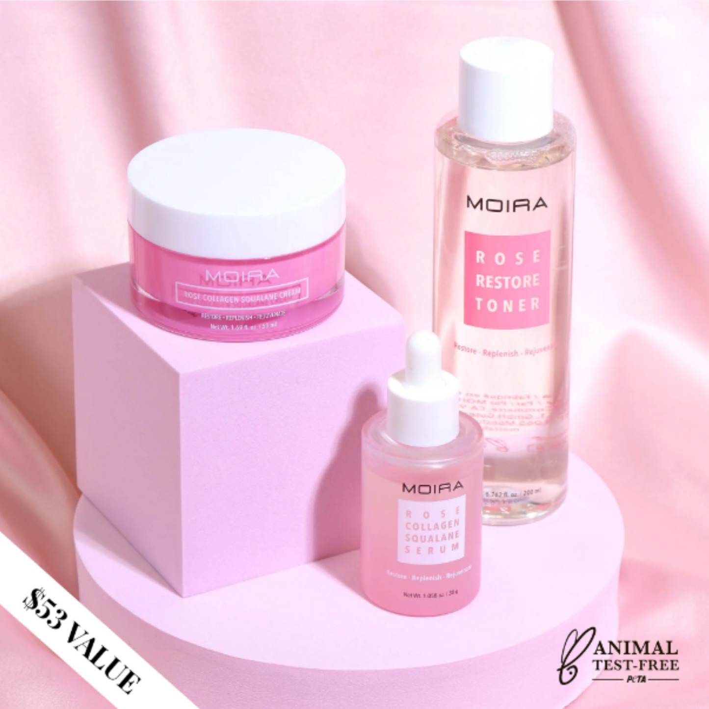 MOIRA Rose Collagen Skincare Bundle