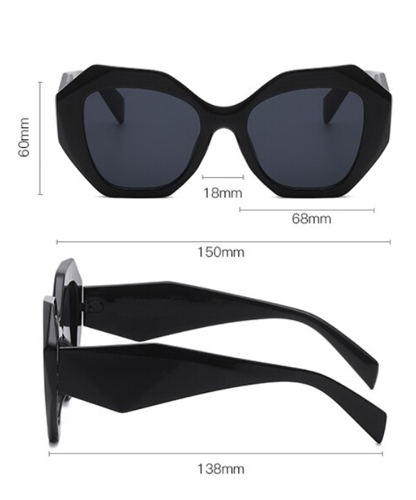 Stylish Retro Geometric Framed Sunglasses (Assorted Colors)